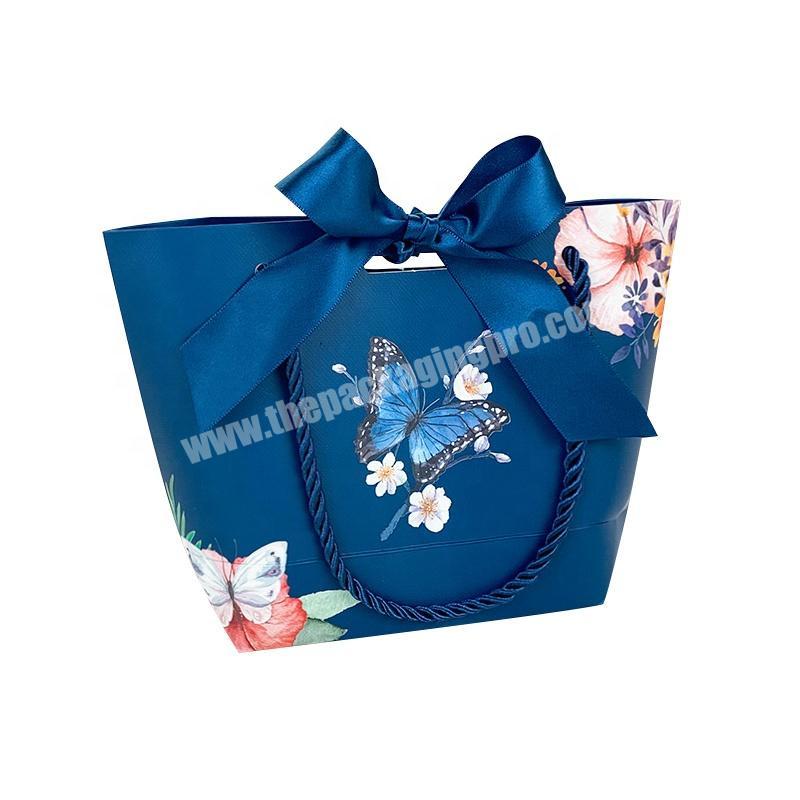 Good Quality Nice Design Elegant Gift Clothing Shopping Packaging Paper Bag With Custom Logo