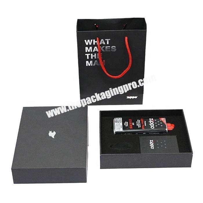Good quality paper packaging smart gift box for zippo
