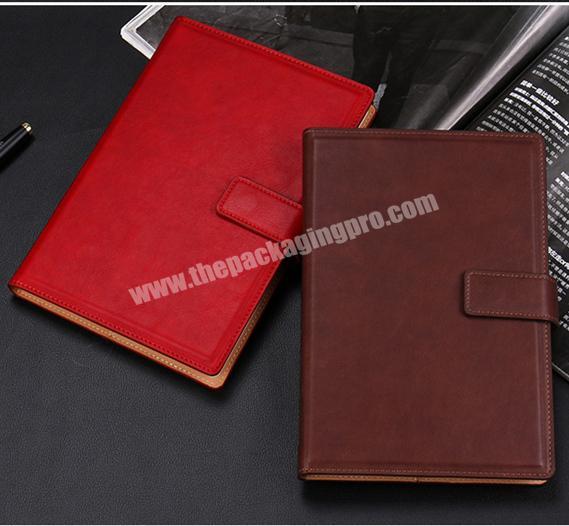 Good Quality PU Leather Notebook Custom Classic Office School Diary Agenda