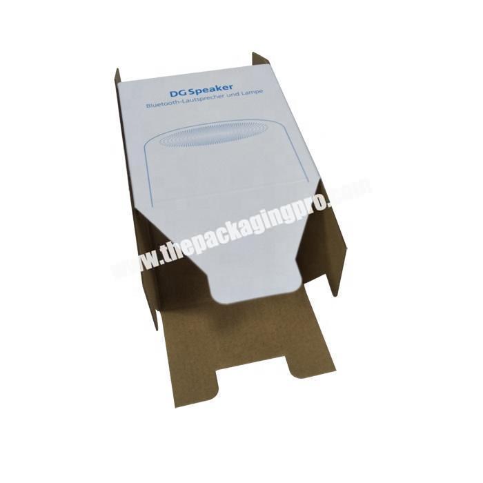 Good quality white corrugated paper packaging box for headphone
