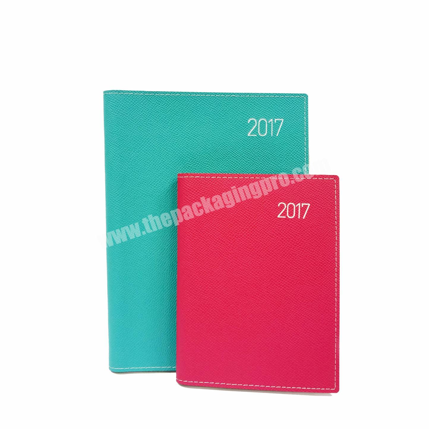Good Sale Custom Leather Notebook Wire-o Diary Inside Card Holder Journal