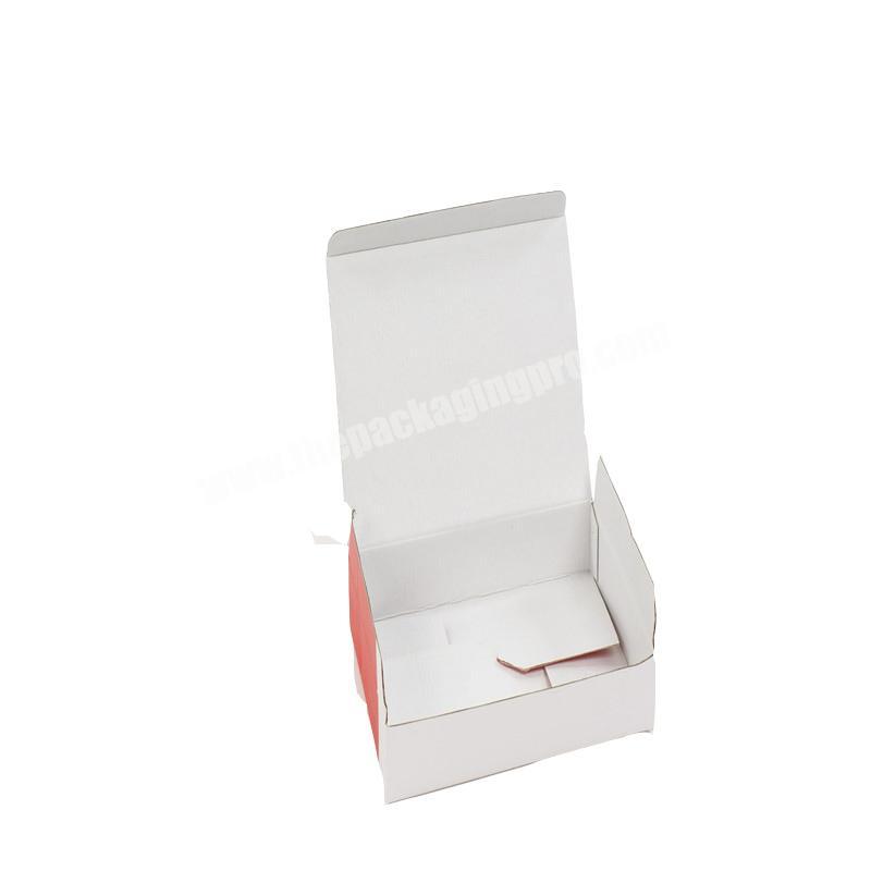 Good service red packaging box mail corrugated with quickly delivery