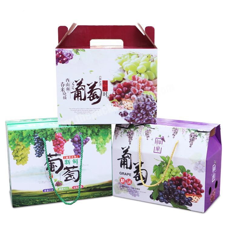 Grapes packing with colors printing made in China factory corrugated cardboard box