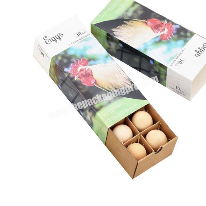 Green recyclable oem cardboard corrugated paper egg package carton box