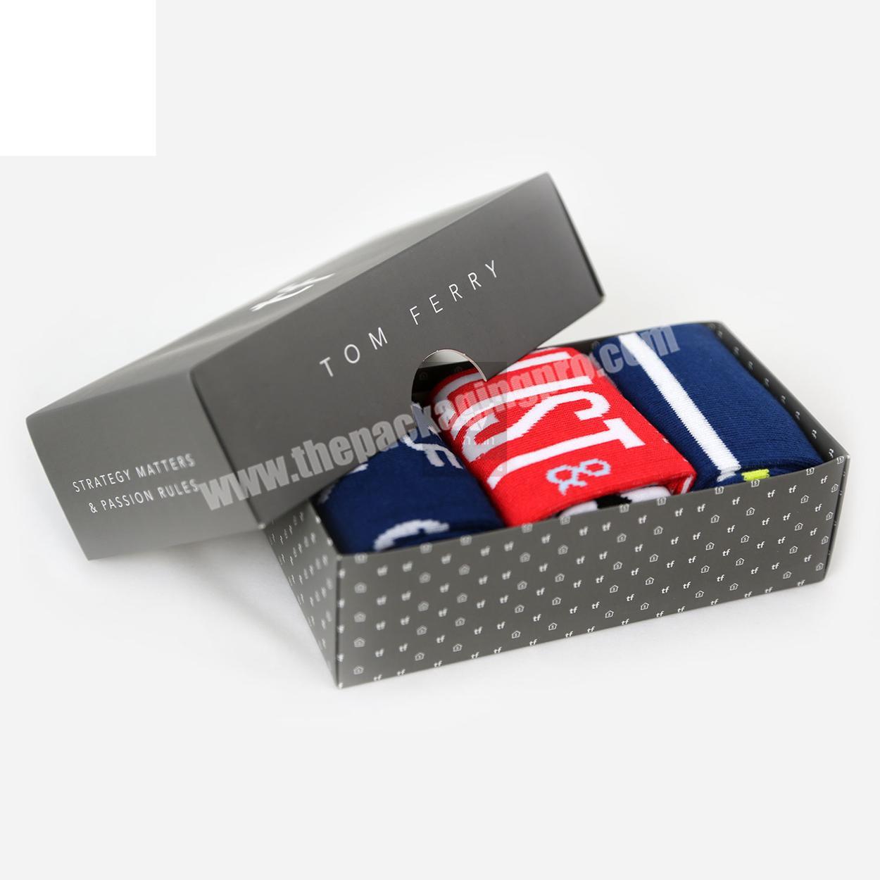 Grey Board Creative Paper Socks Packaging Box