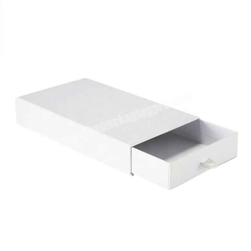 Grey Board Rigid Drawer Gift Box Custom Leather Wallet And Belt  Retail Packaging Box