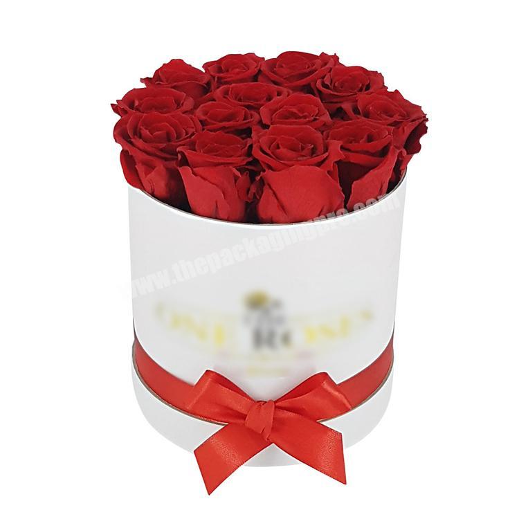 Guangzhou Paper Cardboard Gift Ribbons Packaging Round Tube Flower Box Luxury