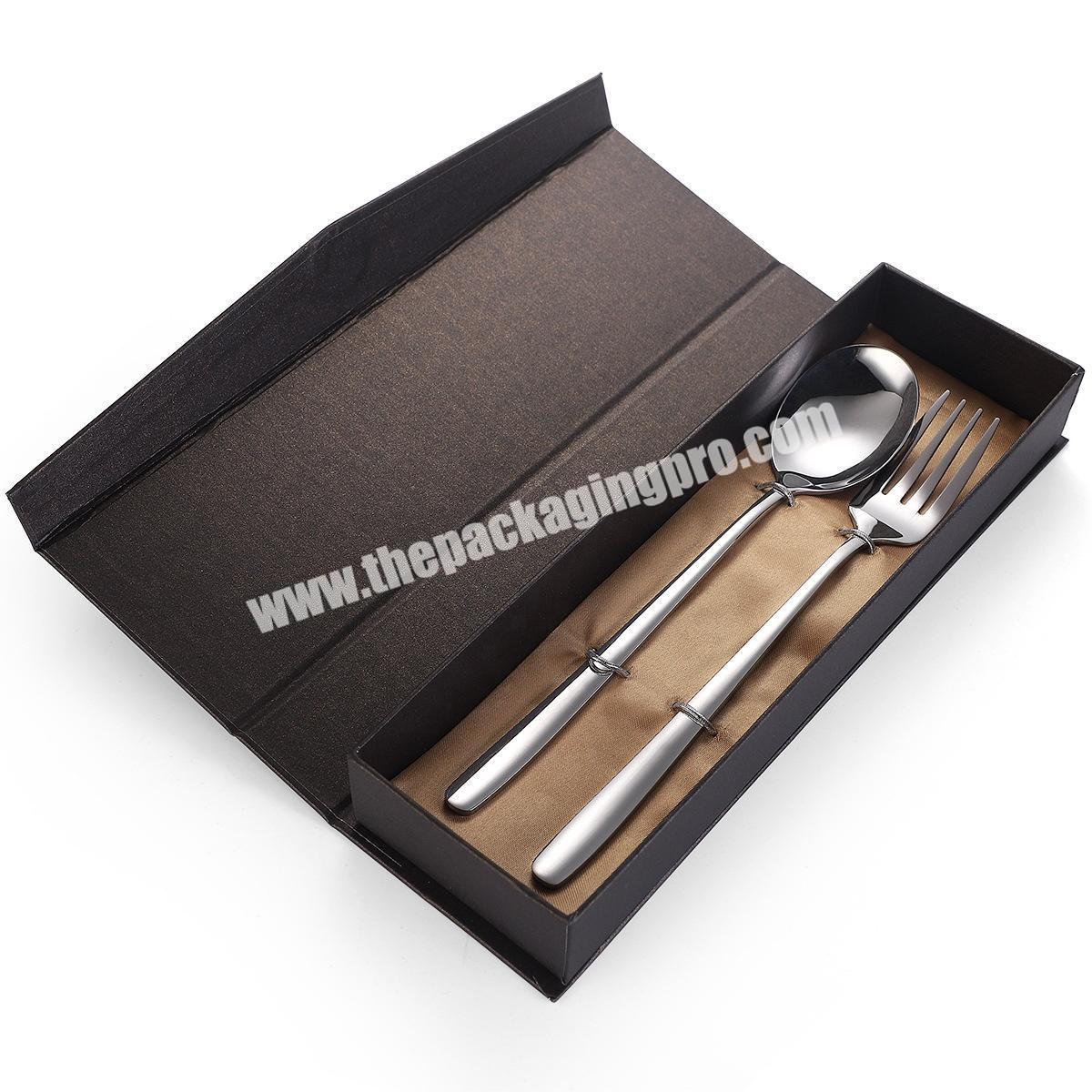 hammered stainless steel cutlery boxes packing fork spoon setplastic cutlery gift boxes