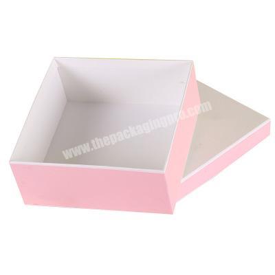 Hamper Gift Box Custom Pink Gift Box With Lid