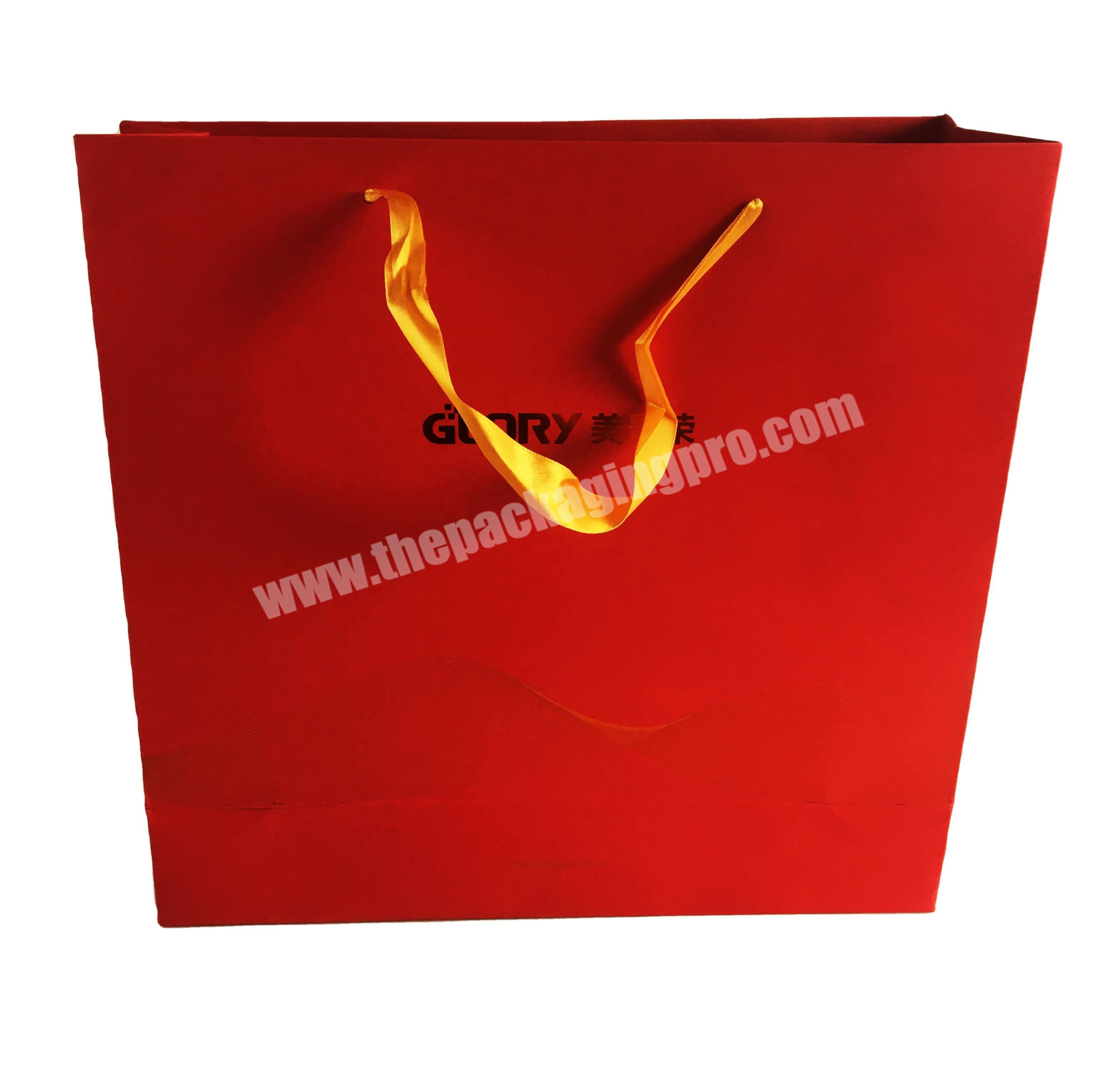 Hand bag customized paper customized enterprise gift bag printing logo clothing bag packaging advertisement customized high grad