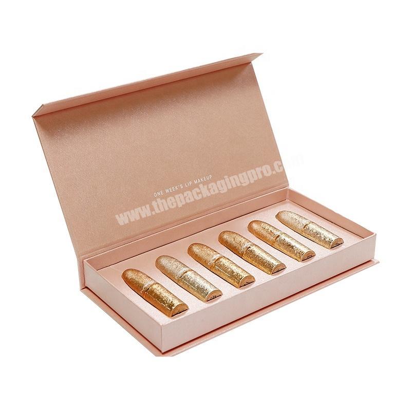 Handmade cosmetic set box package luxury lip gloss gift box
