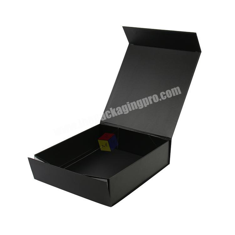 handmade custom logo flat folding big boxes for clothes packaging