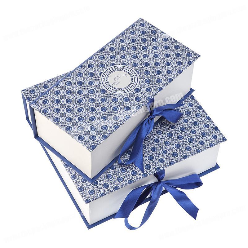 Handmade decorative magnetic cardboard paper packaging custom wedding luxury gift boxes