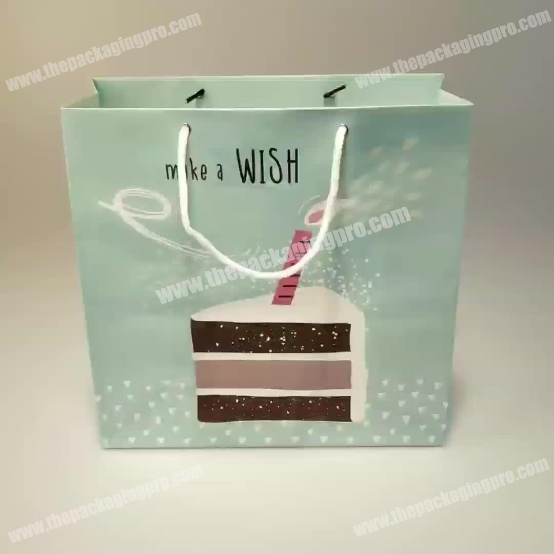 Handmade Elegant Promotional Best Stock  Durable Paper Beautiful Paper Shopping Concise Style Gift Paper Bags with Handle