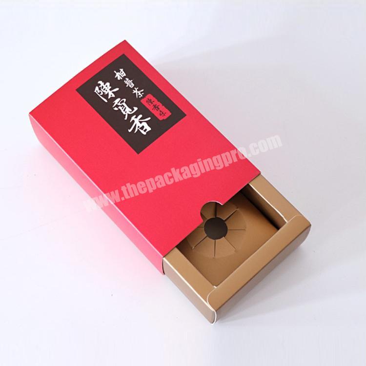 Handmade foldable with insert gift packaging  drawer box