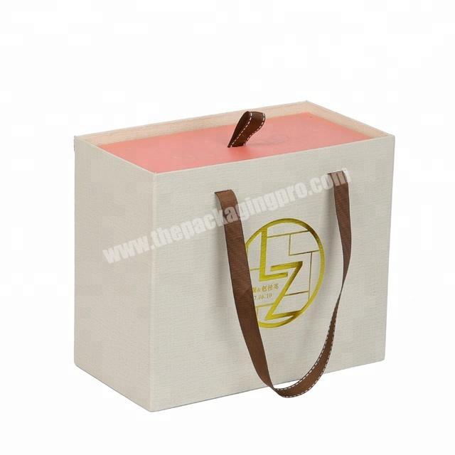 handmade new design logo hair gift box with drawer