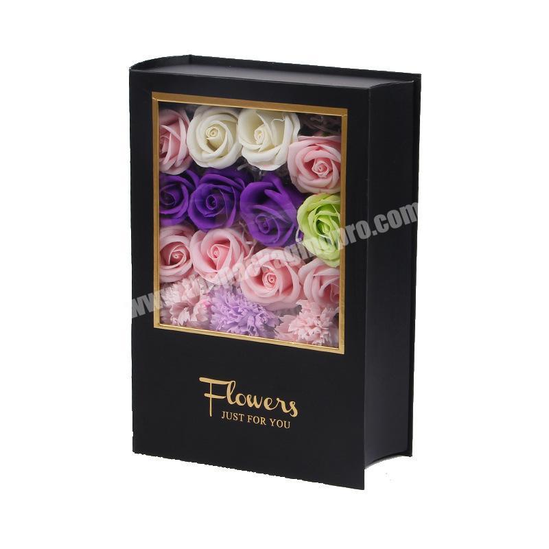 Handmade Packaging box for Preserved Fresh Flower box accept custom logo