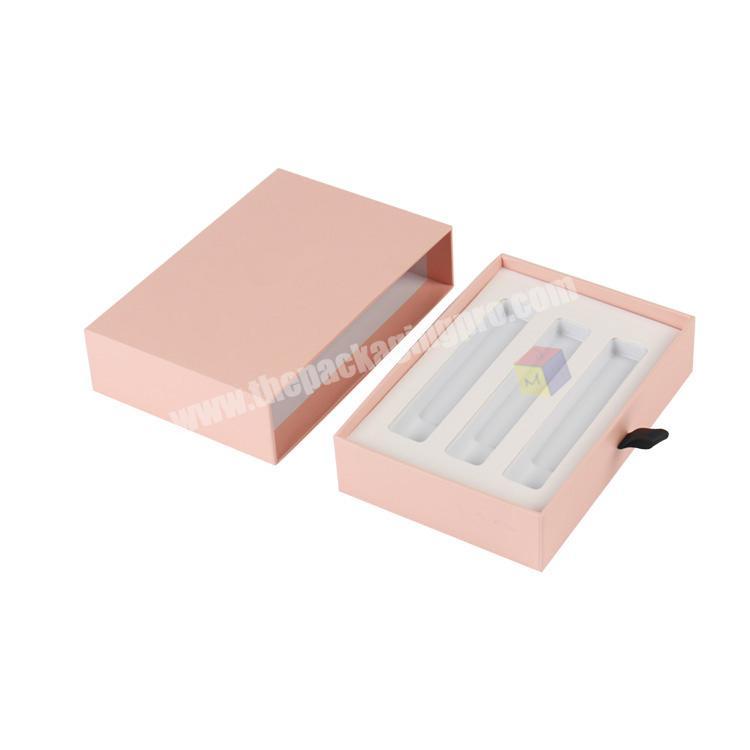 handmade premium drawer paper lip gloss boxes packaging