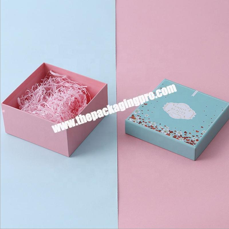 Hard Cardboard Craft Jewelry Gift Small Packaging Paper Box with lid