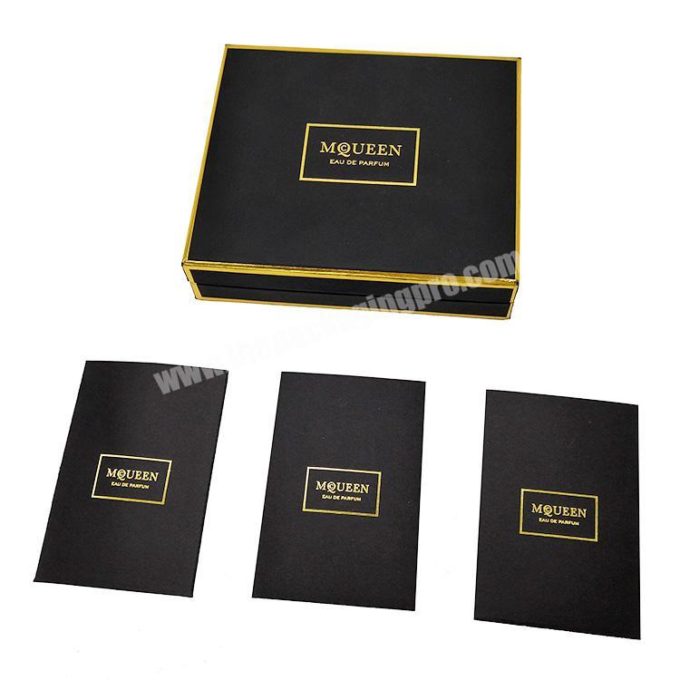 Hard Cardboard Handmade Black Card Custom Made Boxes With Logo