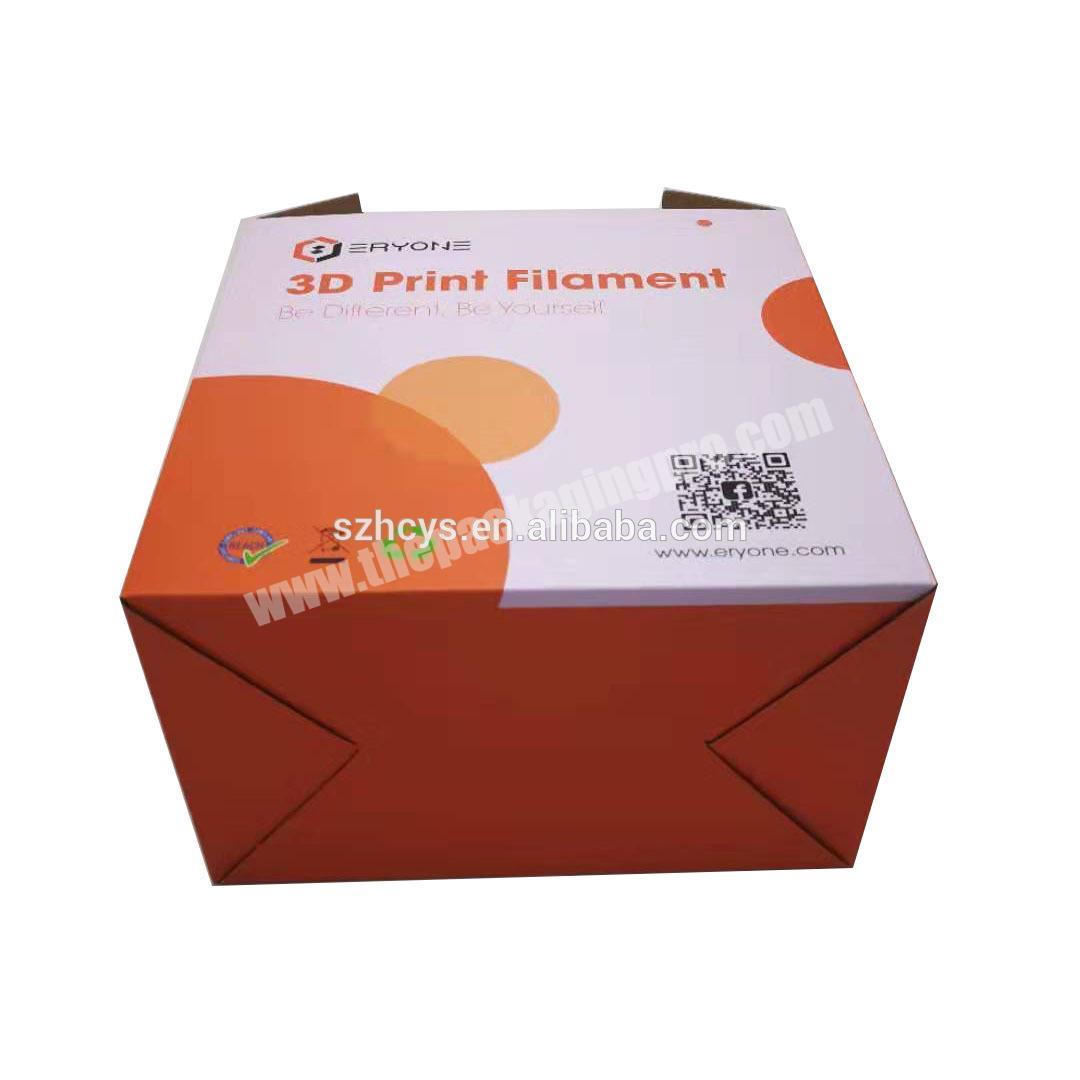 hard cardboard shipping carton corrugated box for filament