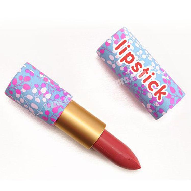 hard cardboard tube custom eco friendly lipstick tube round cylinder gift box