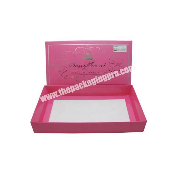 Hardcover Kids Favor Hair Product Cute Gift Small Cartons Foldable Cheap Paper Box For Wig With Logos For Fragile