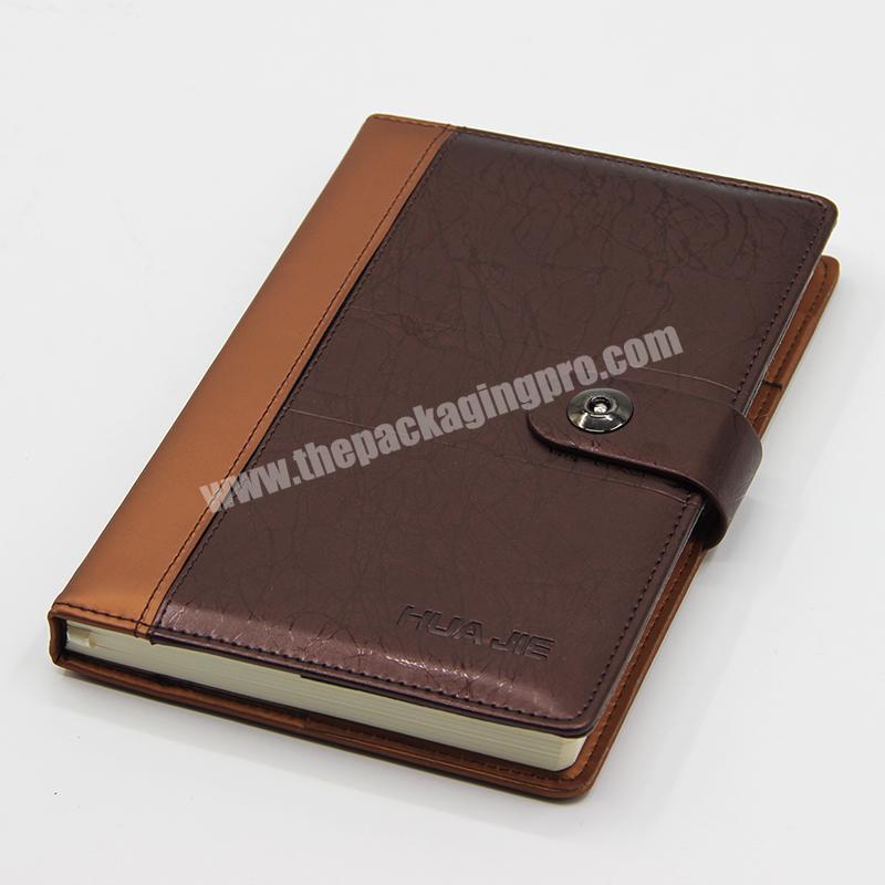 Hardcover Style and 140 Sheets Inner Pages leather business notebook journals
