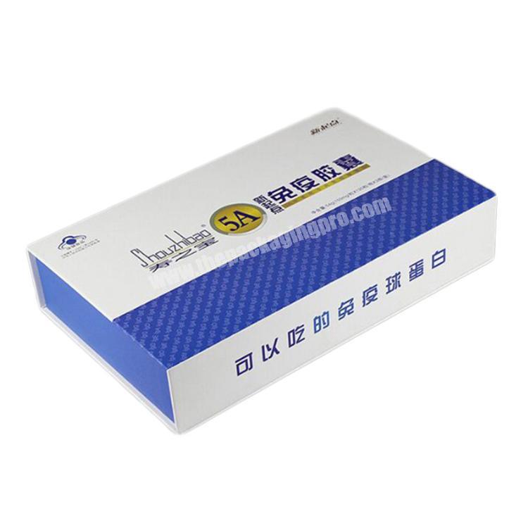 health care products box packaging cardboard with lining