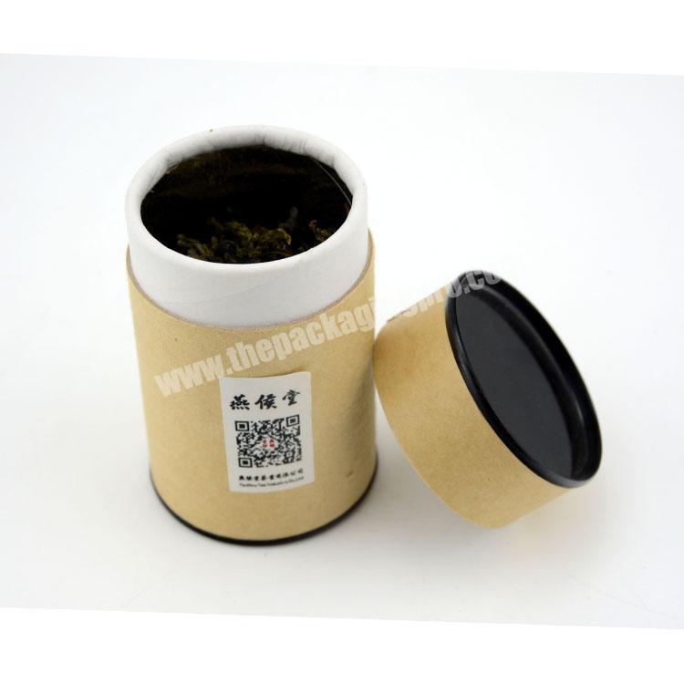 Healthy packaging round tea packaging box empty cylinder tea box