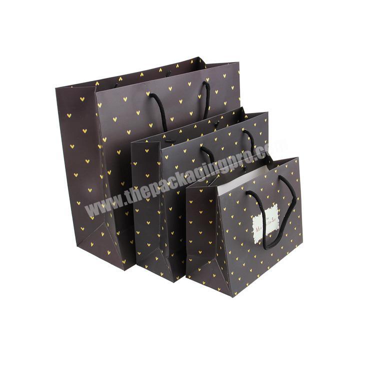 Heart Printing Paper Bag Lovely Paper Bags With Rope Handle