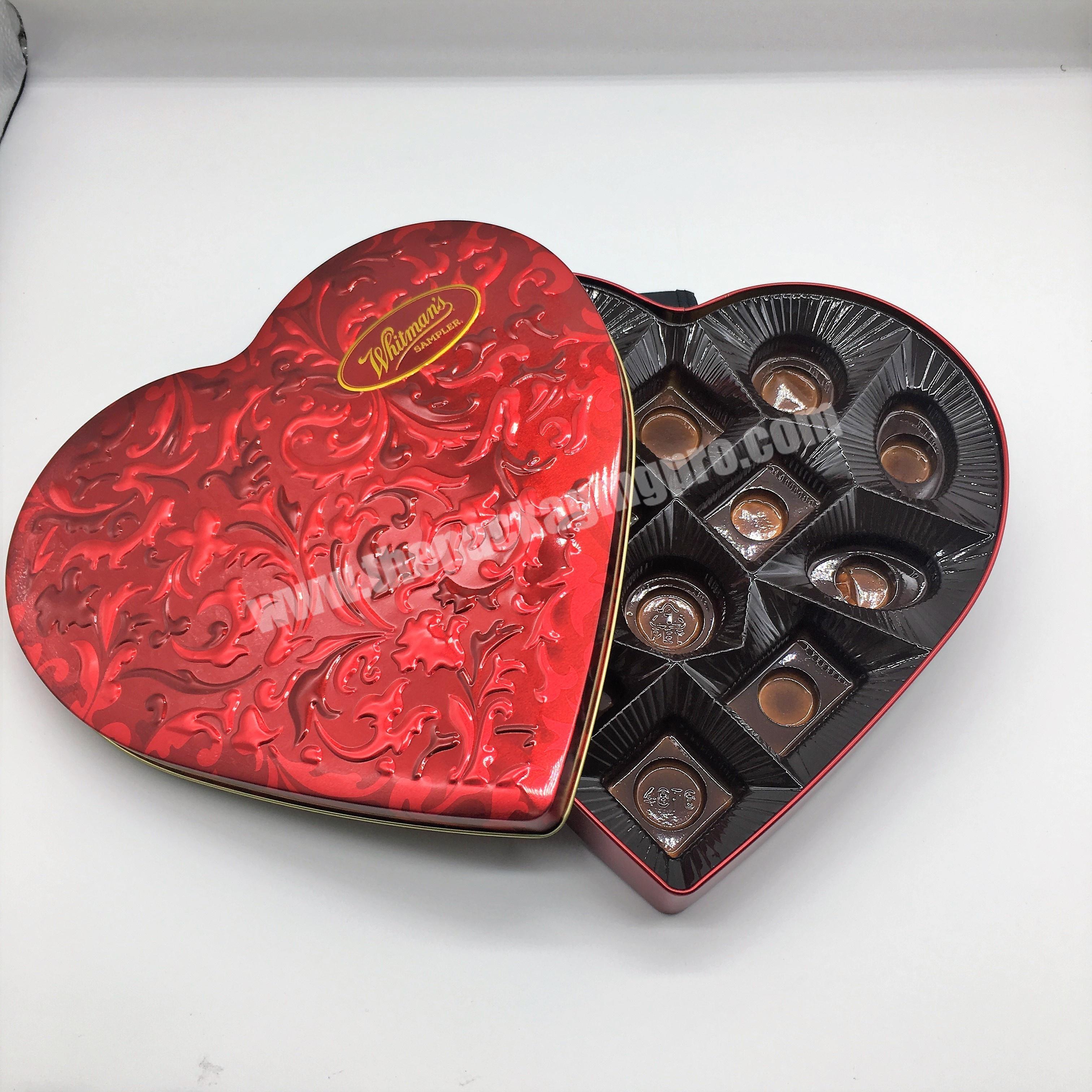 Heart shape chocolate gift box packaging
