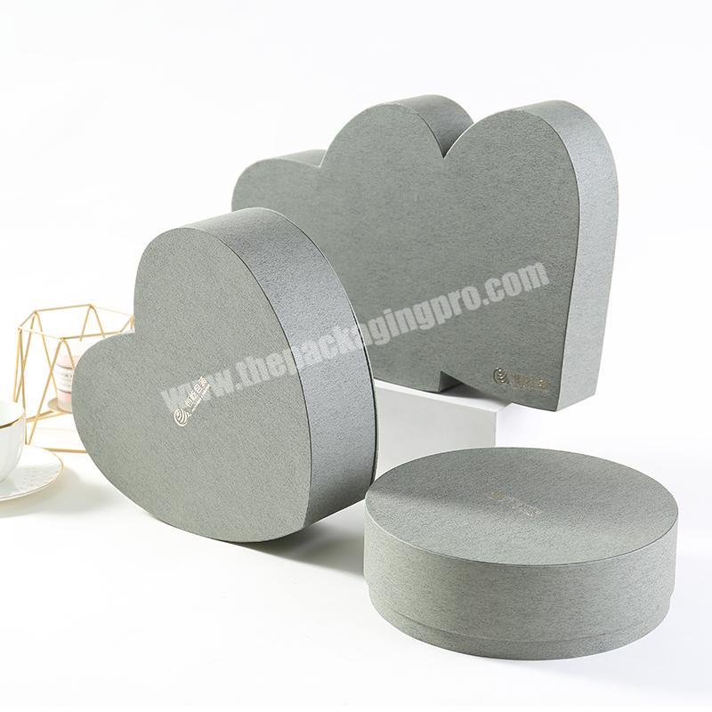 Heart shape Luxury  eco friendly electronic products packaging box for  gift box with drawer for wedding packaging gift