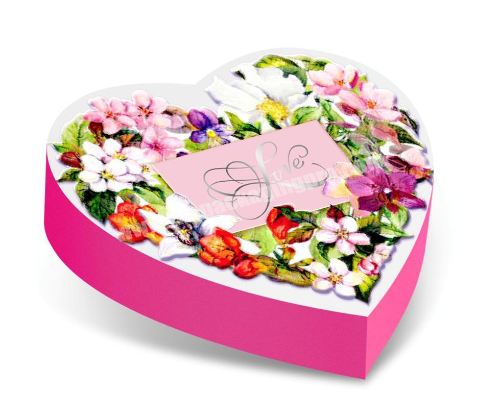 Heart Shape Paper Chocolate packaging Flower Box