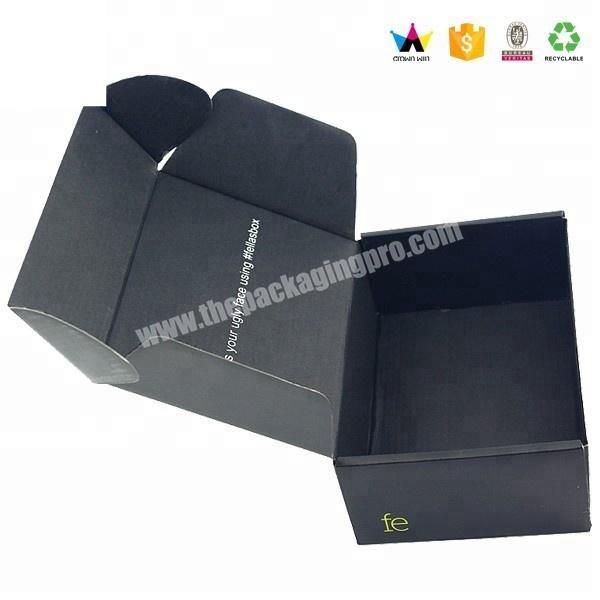 Heavy Duty Custom Black Corrugated Cardboard Box