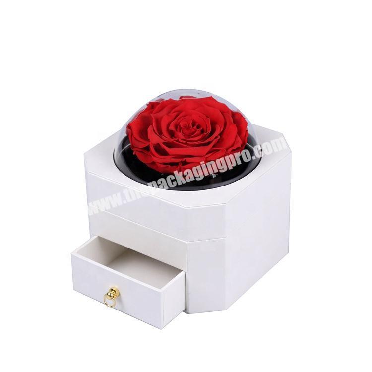 hexagon flower box custom hexagon cardboard mini magnet box for lip gloss