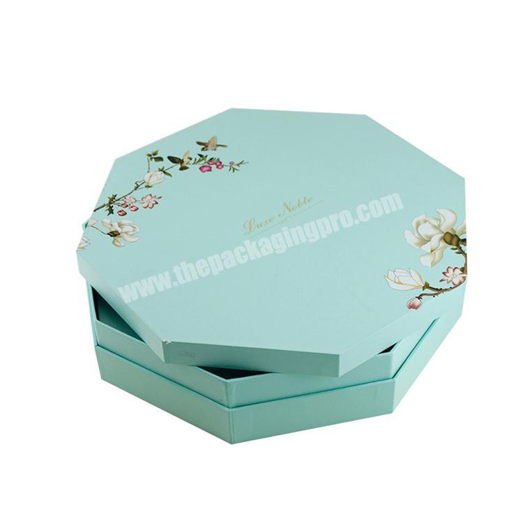 Hexagon Luxury Handmade Gift Packaging Box For Mooncake