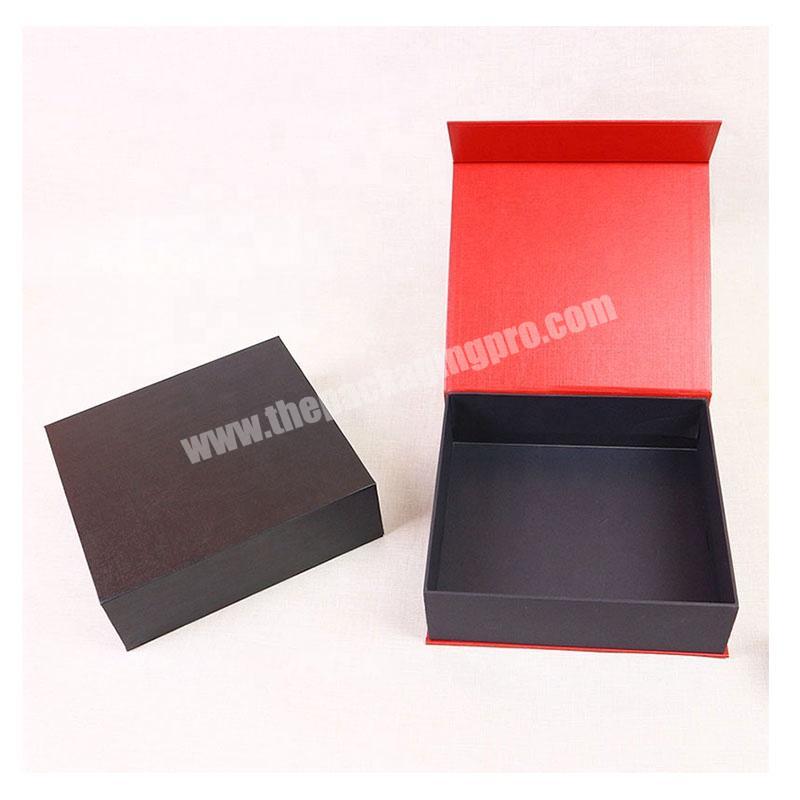 High-End 1200gsm Grey Board Clamshell Magnetic Gift Box Book Shape Packaging Boxes