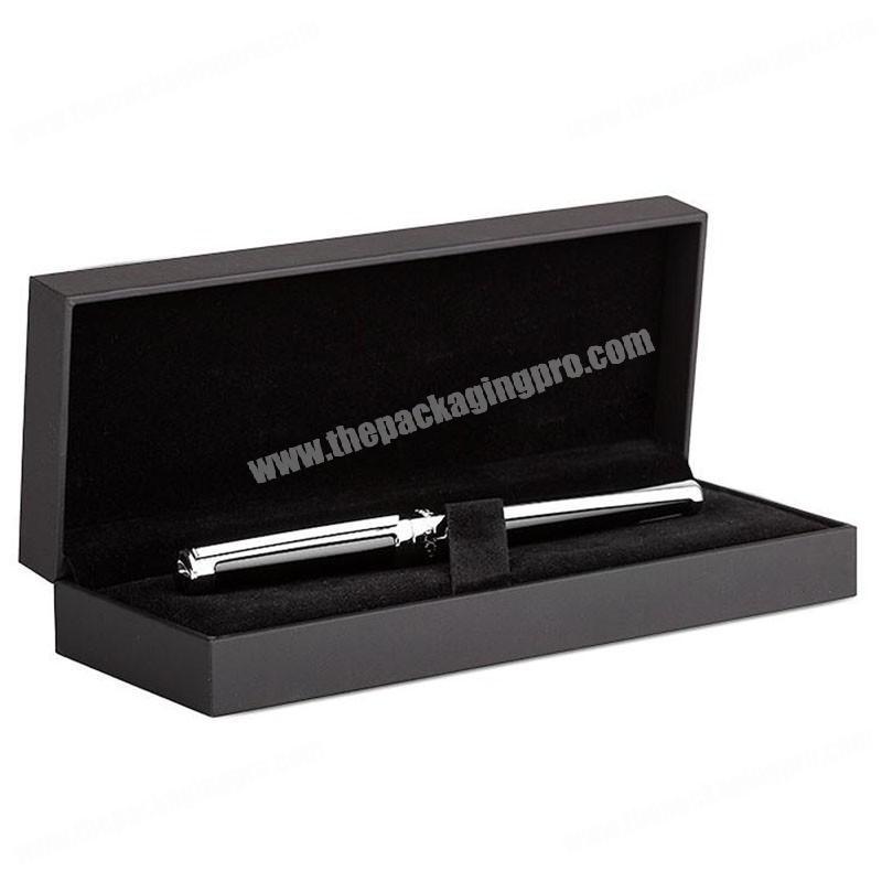 High end black custom printing foam holder business pen gift packaging gift box