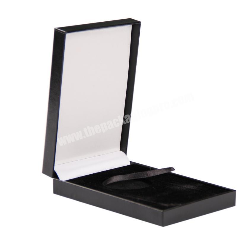 High end black faux leather gold coin gift boxes