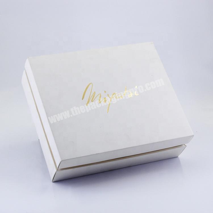 High End Brand White Flip Lid Woman Skin Care Make Up Paper Packaging Custom Luxury Box Cosmetic
