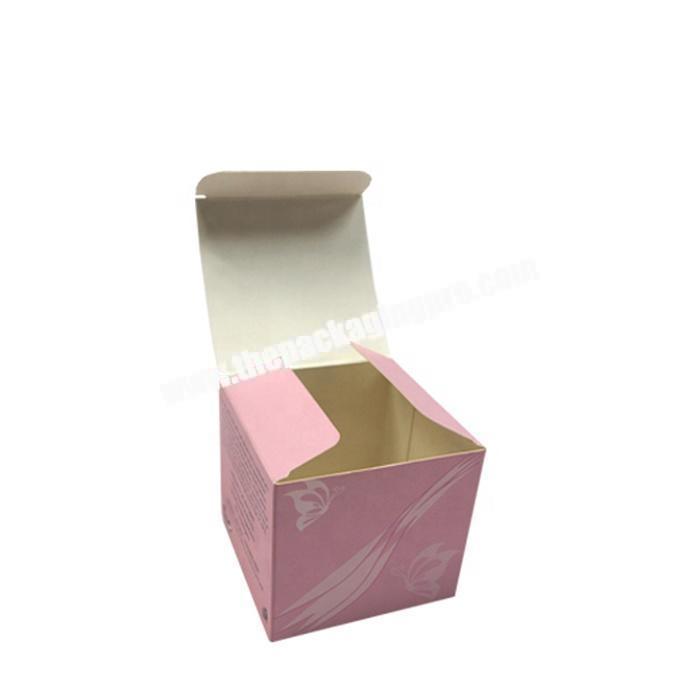 High end cardboard paper packaging box for round scented candle