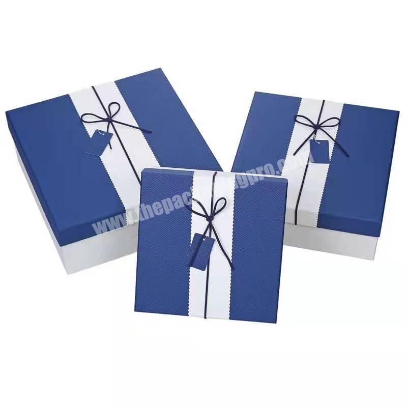High-end clothing packaging boxes with large cardboard christmas gift packing