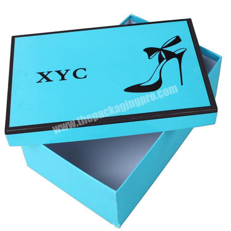 High End Custom Cardboard Packaging Shoe Gift Box Recycle Paper Gift Boxes with Lid