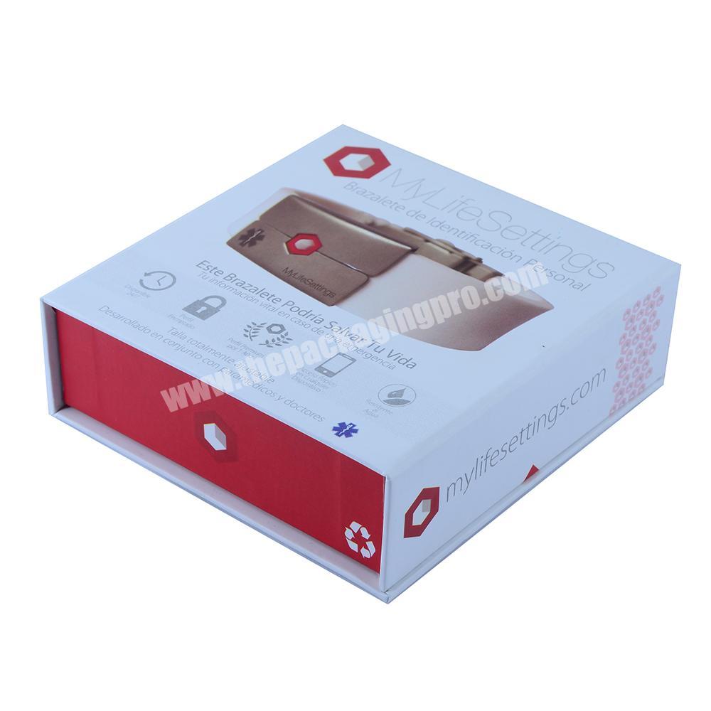 high end Custom design luxury gift package box with magnetic box with window