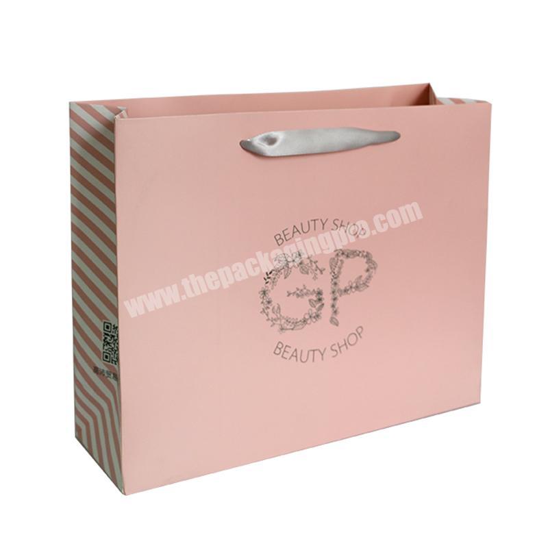 High-End Custom Logo Foil Stamping Jewelry Packaging Shopping Paper Bags