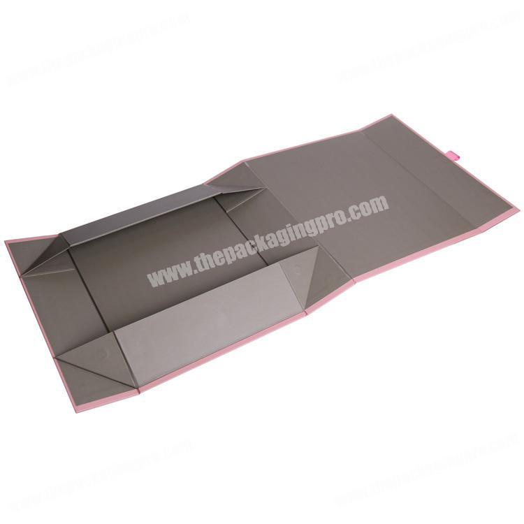 High end custom luxury foldable magnetic wig packaging gift box