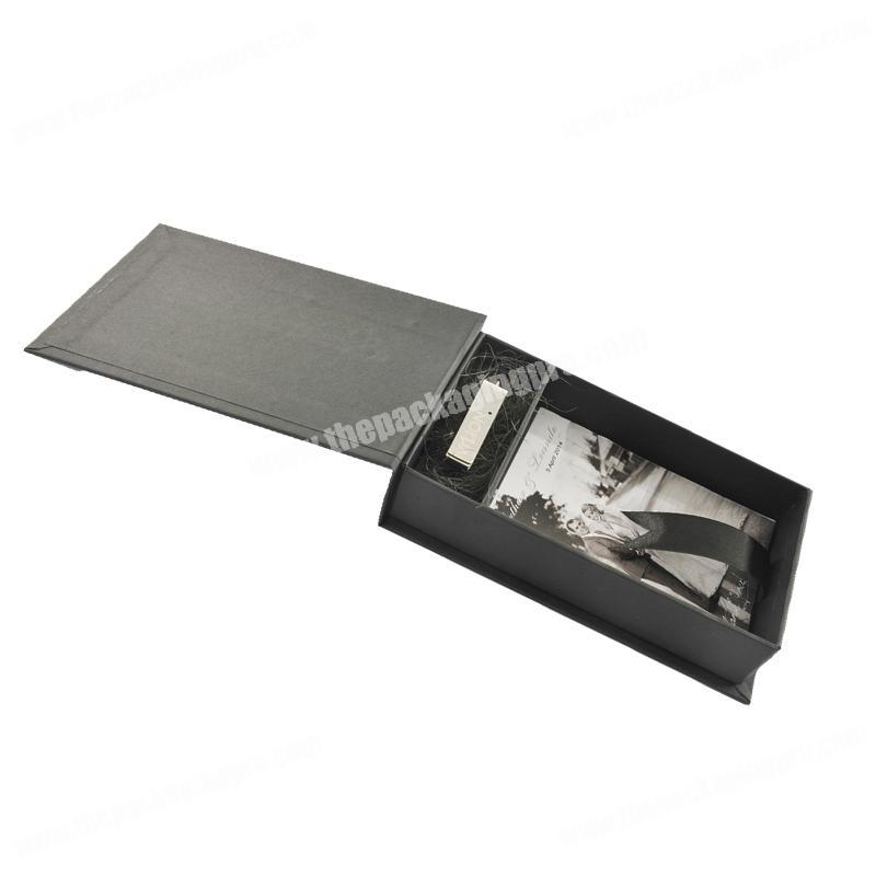 High End Custom Made Photo Frame Packaging Boxes Wedding Photo USB Box