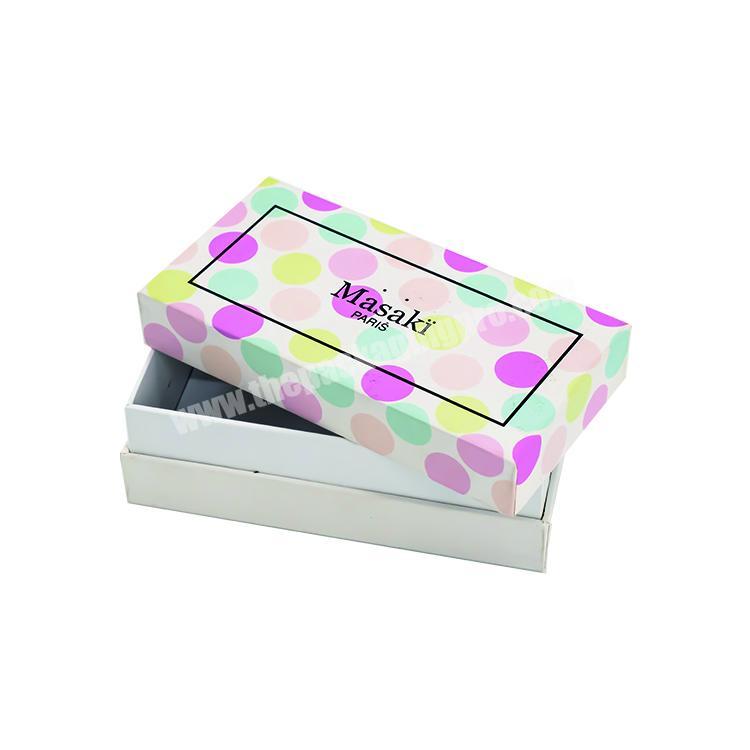 High-end custom printing colorful lid and base square gift packaging cardboard paper boxes