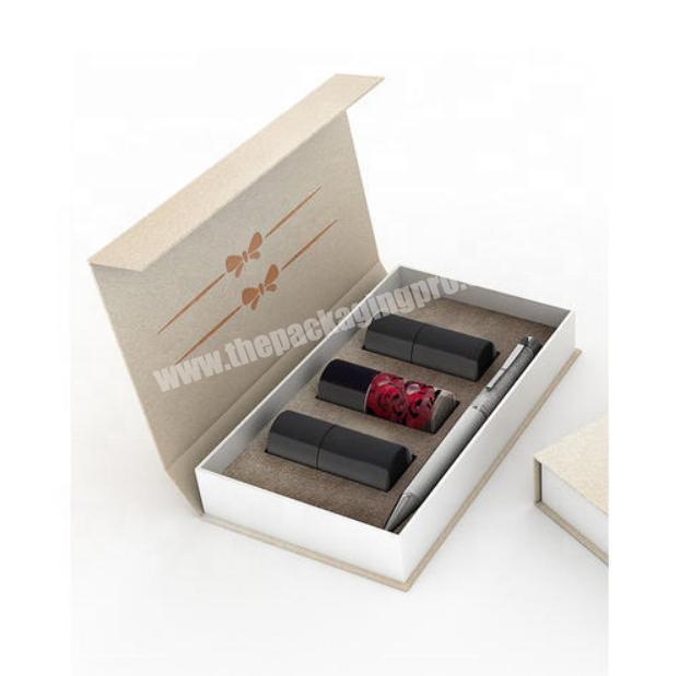 High-end custom printing cosmetics nail polishing oil magnetic box with EVA foam Insert